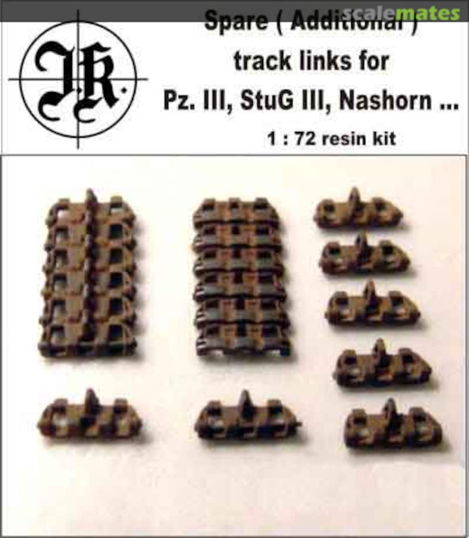 Boxart Spare (additional) track links for Pz. III, Stug III, Nashorn... T72017 BP Resin