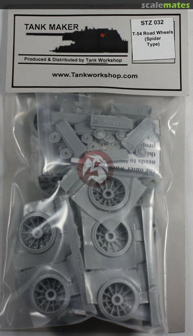 Boxart Tank Maker T-54 Road Wheels (Spider Type) TWSSTZ032 Tank Workshop