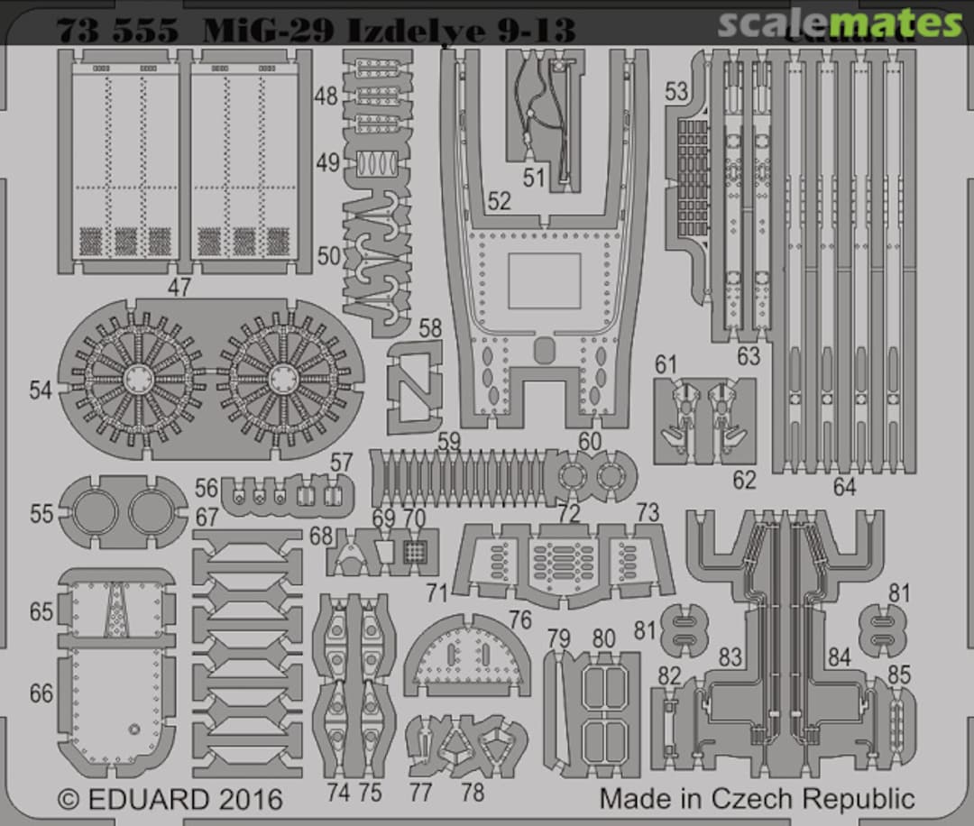 Boxart MiG-29 Izdelye 9-13 73555 Eduard