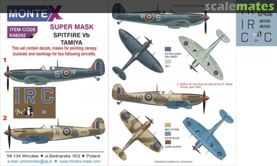 Boxart Spitfire Mk.Vb K48342 Montex