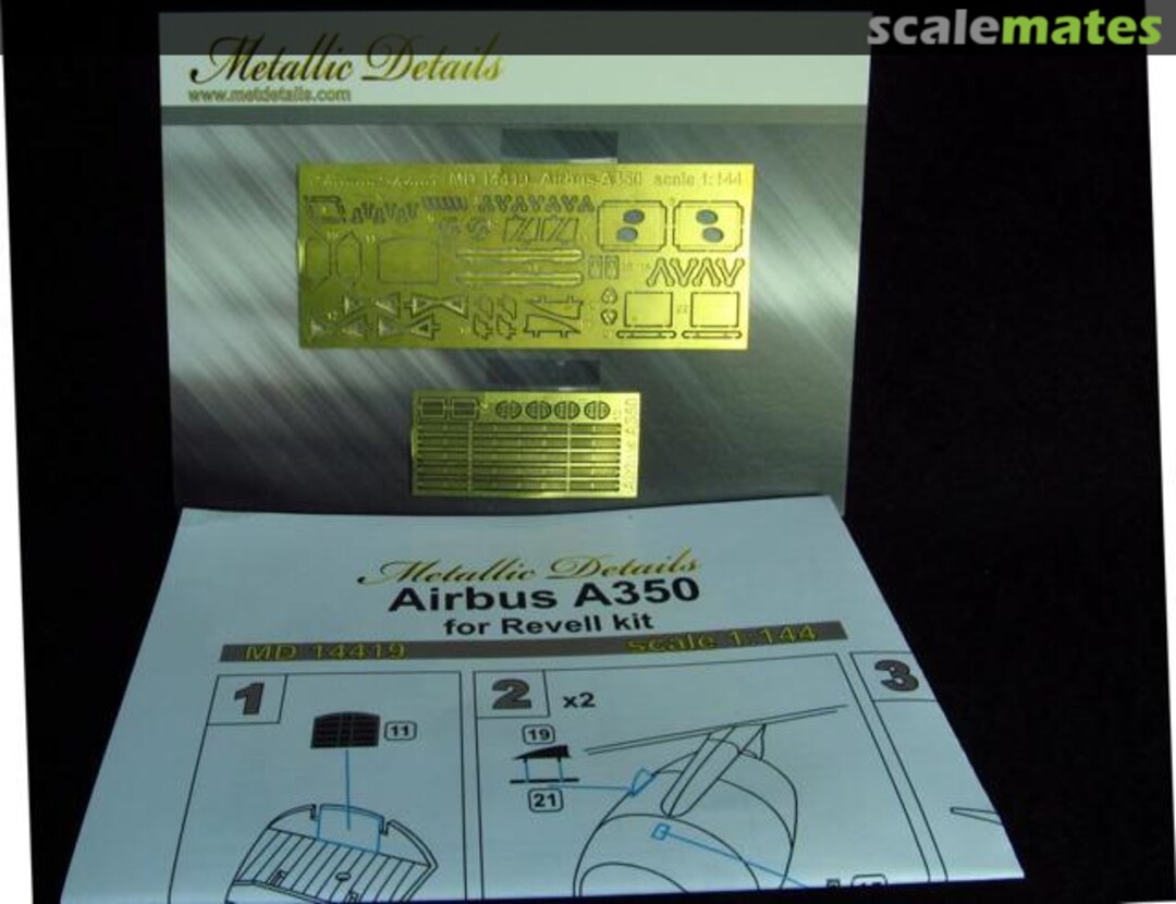 Boxart Airbus A350 MD14419 Metallic Details