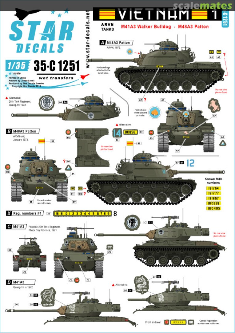 Boxart Vietnam 1 35-C1251 Star Decals