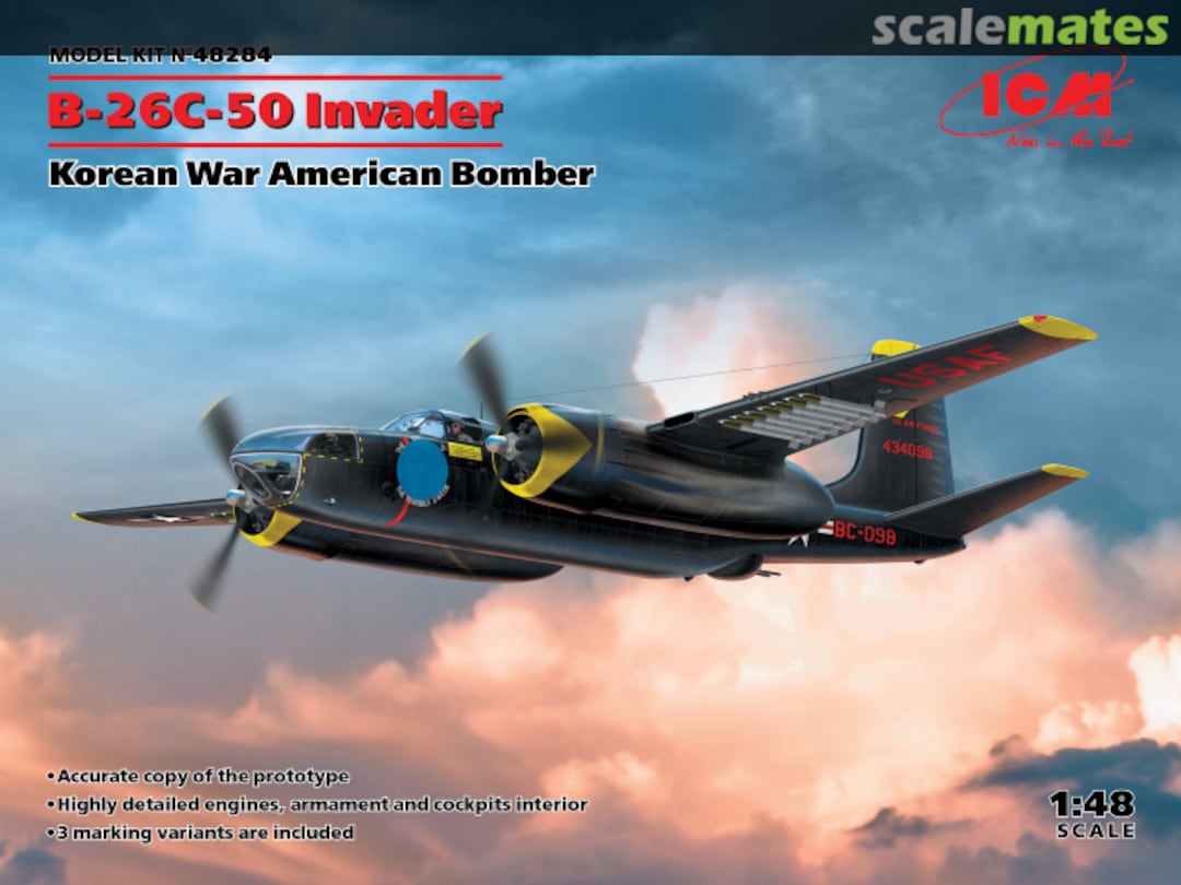 Boxart B-26С-50 Invader 48284 ICM