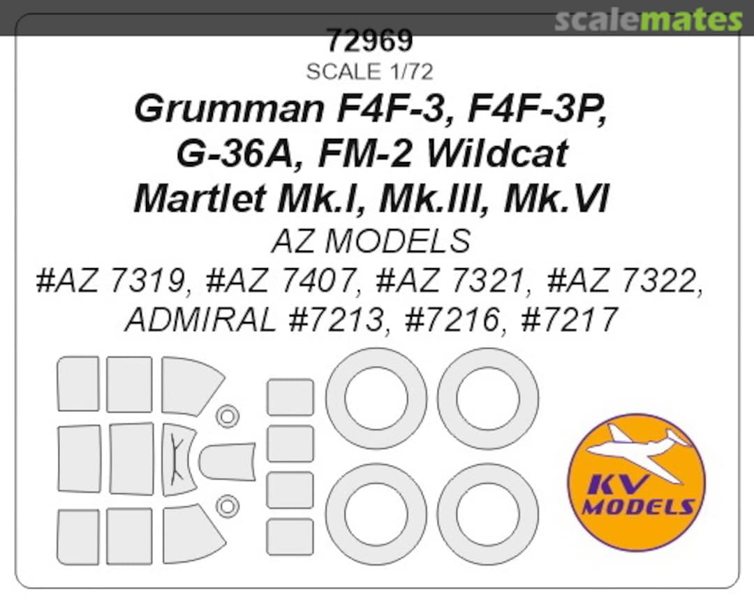 Boxart Grumman F4F Wildcat 72969 KV Models