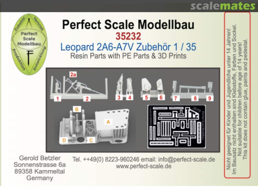 Boxart Leopard 2 A6-A7V Accessories 35232 Perfect Scale Modellbau