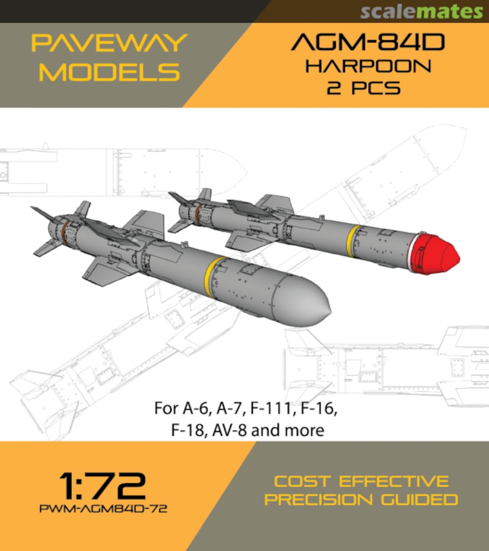 Boxart AGM-84D HARPOON PWM-AGM84D-72 Paveway Models