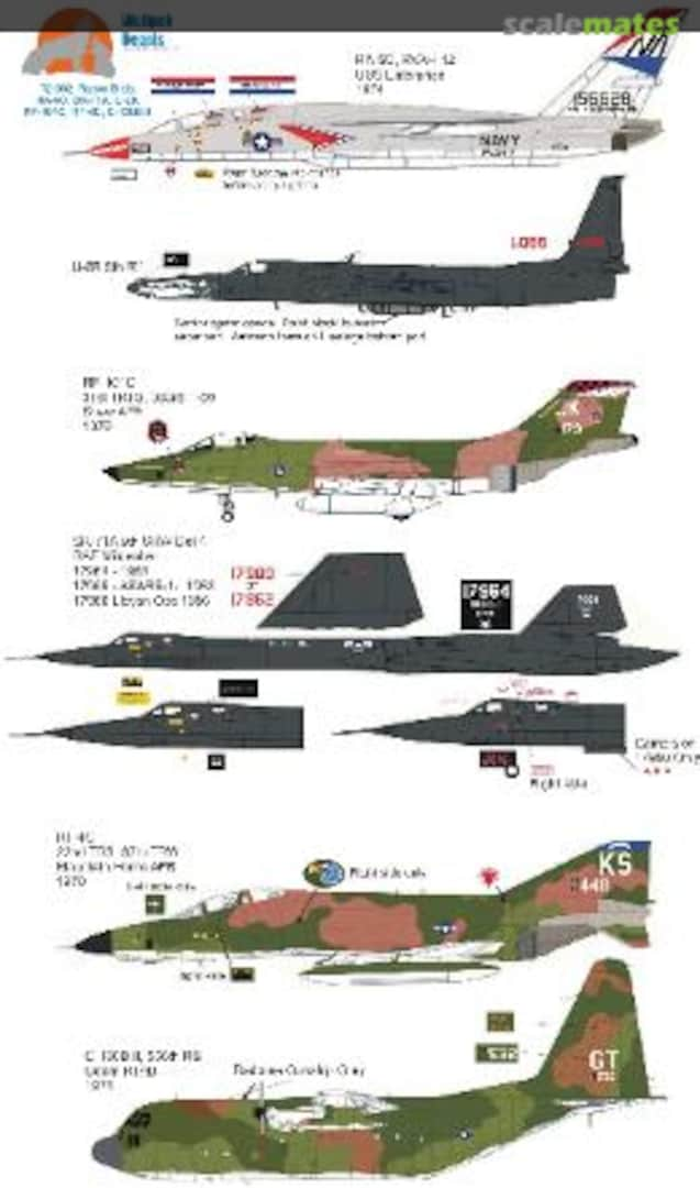 Boxart Recce Birds 72-032 Wolfpak Decals