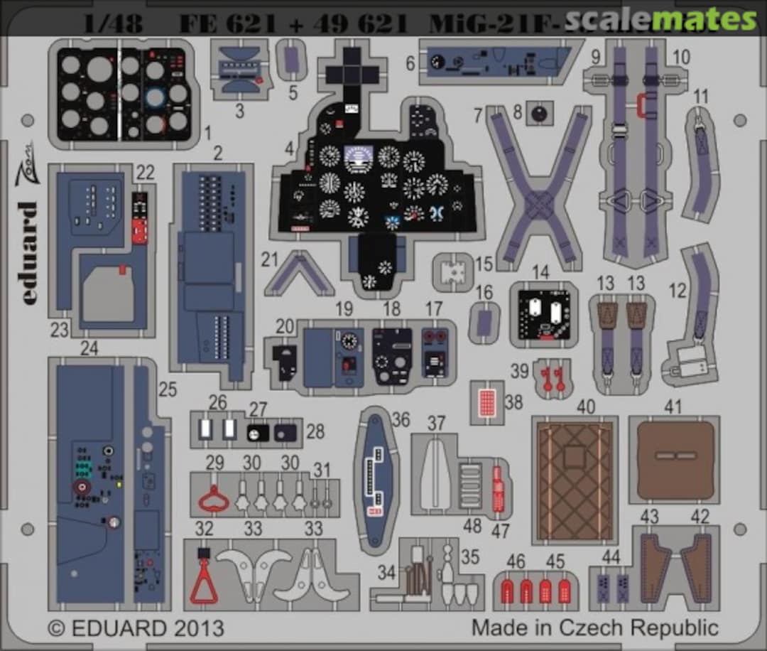 Boxart MiG-21F-13 S. A. FE621 Eduard