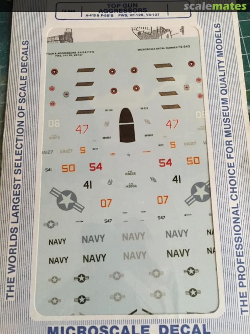 Boxart Top Gun Aggressors 72-543 Microscale