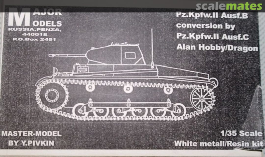 Boxart Pz.Kpfw.II Ausf.B  Major Models