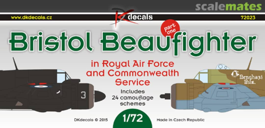 Boxart Bristol Beaufighter 72023 DK Decals