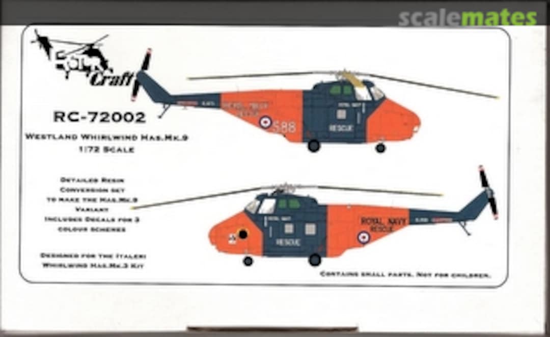 Boxart Westland Whirlwind HAS.9 RC-72002 ROTORcraft