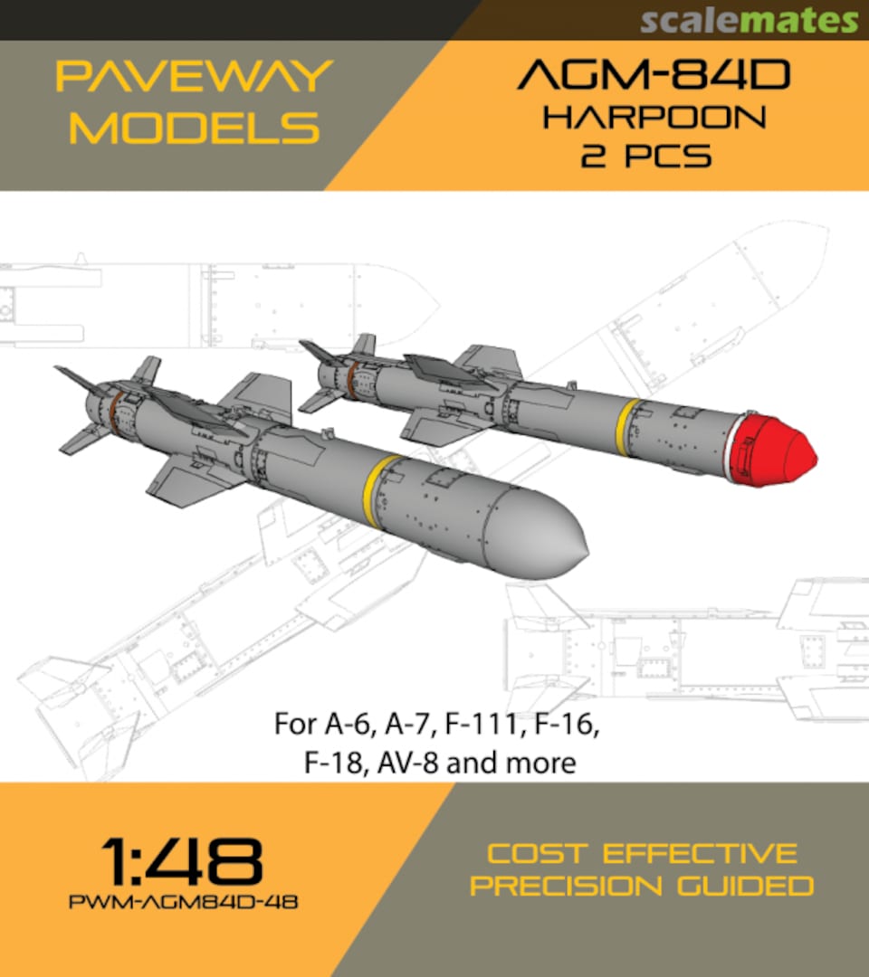 Boxart AGM-84D HARPOON PWM-AGM84D-48 Paveway Models