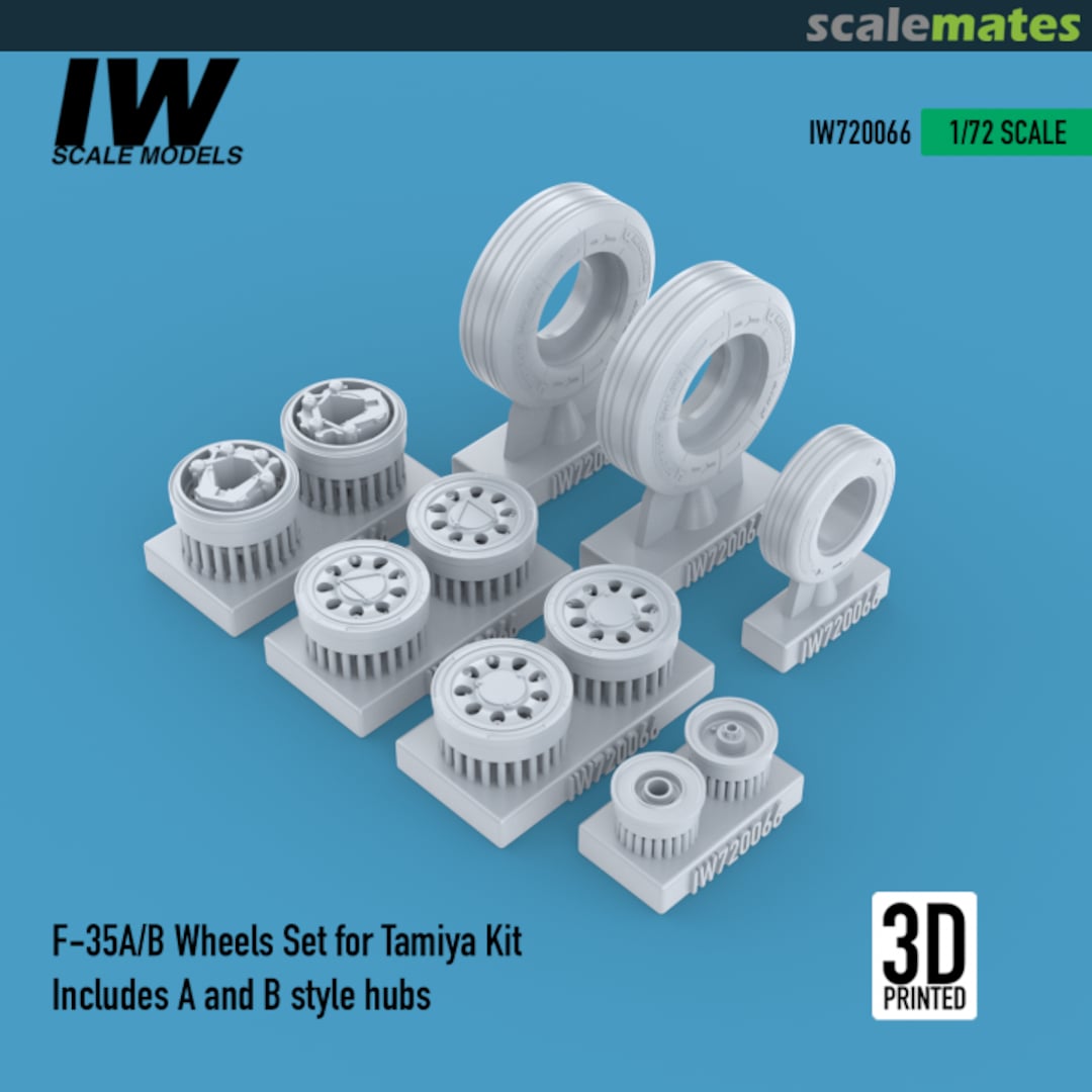 Boxart F-35A/B Wheels Set For Tamiya Kit IW720066 IW Scale Models