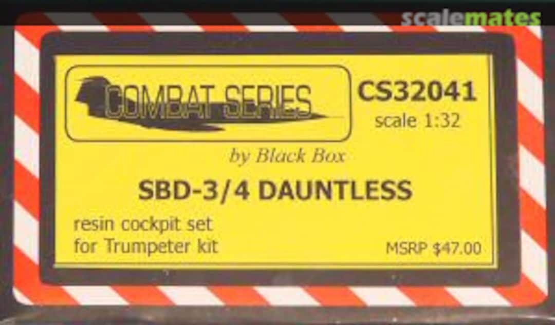 Boxart SBD-3/4 Dauntless cockpit set 32041 Black Box