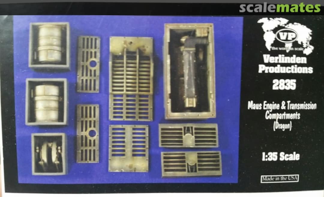 Boxart Maus Engine & Transmission Compartments 2835 Verlinden Productions