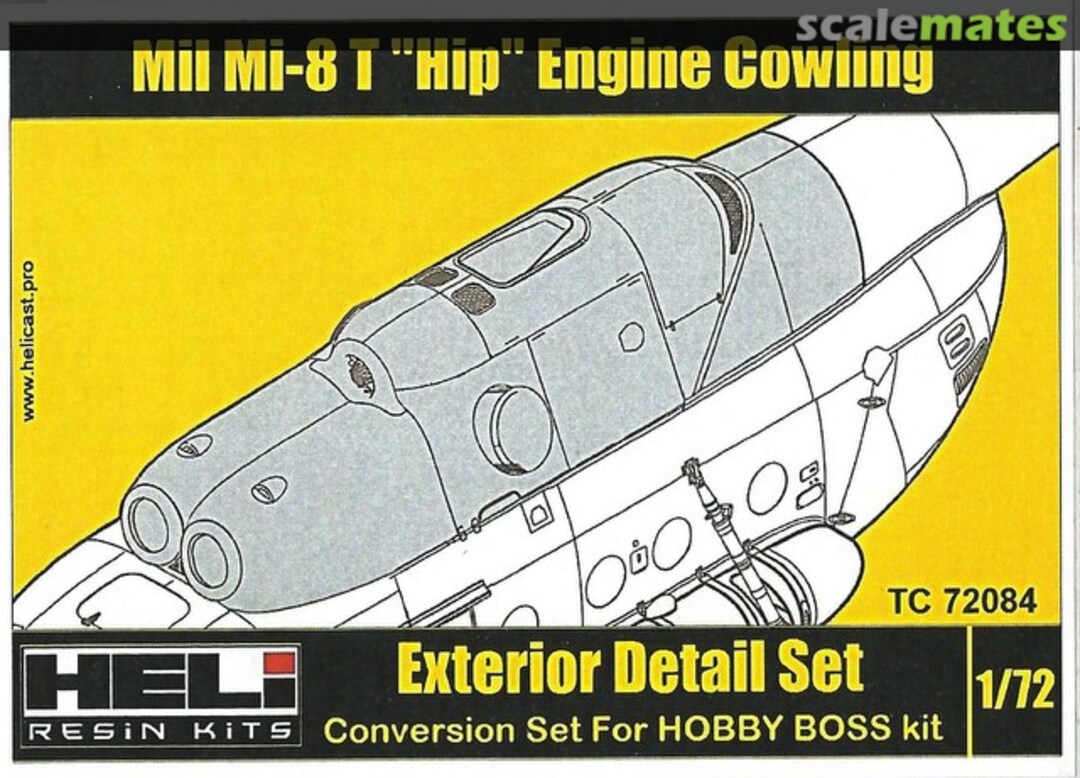 Boxart Mi-8T "Hip" - Engine Cowling TC72084 HELI Resin Kits