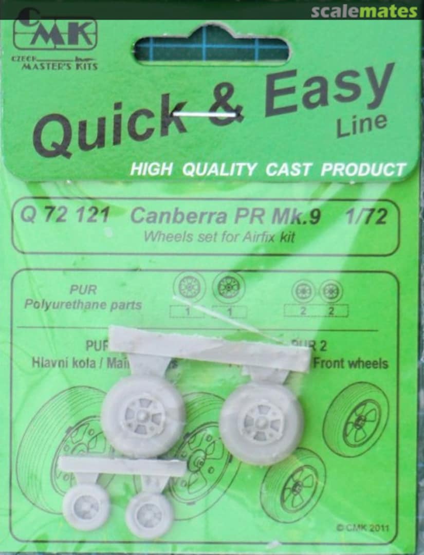 Boxart Canberra PR.9 Wheels set Q72121 CMK