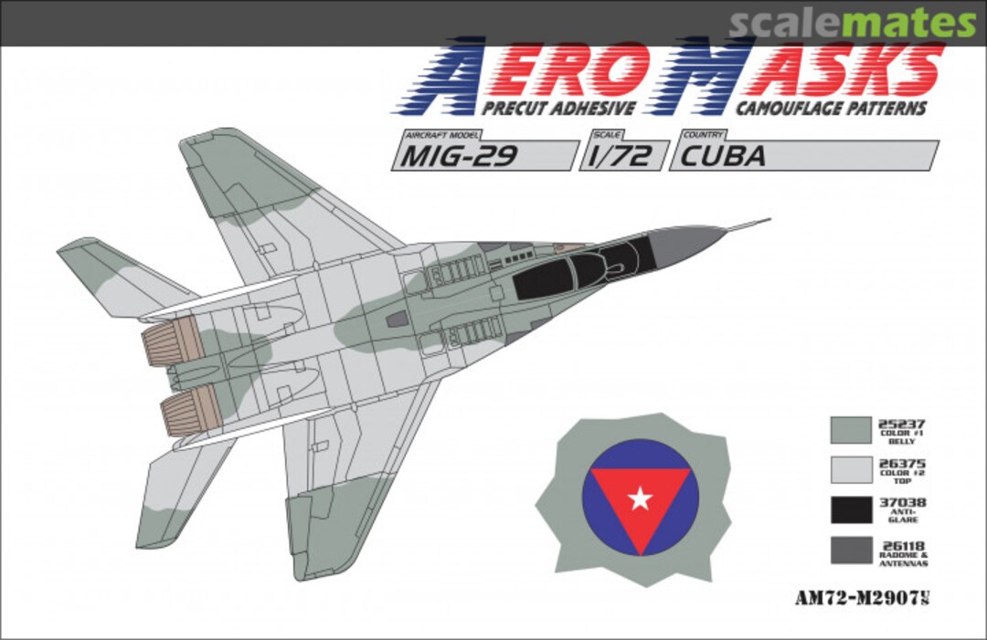 Boxart MiG-29 Cuba AM72-M2907 AeroMasks