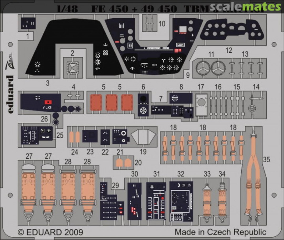 Boxart TBM-3 interior S.A. FE450 Eduard