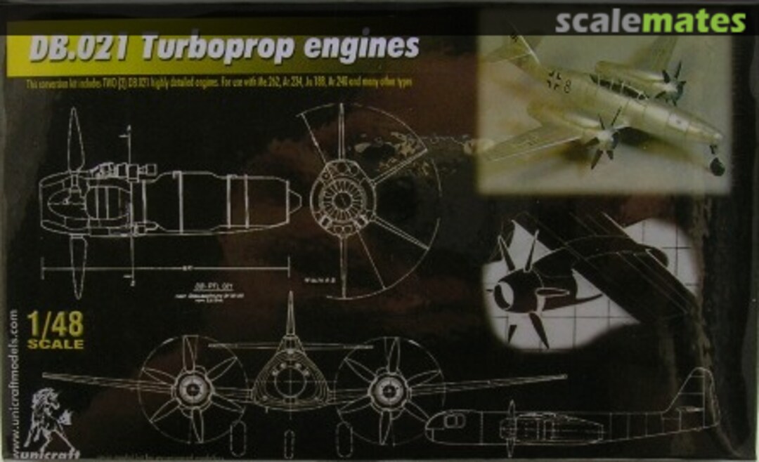 Boxart DB.021 Turboprop engines  Unicraft Models