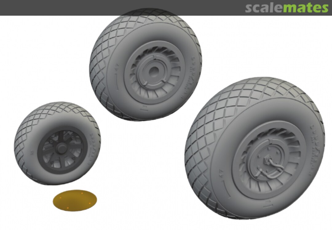 Boxart B-25J wheels 648863 Eduard