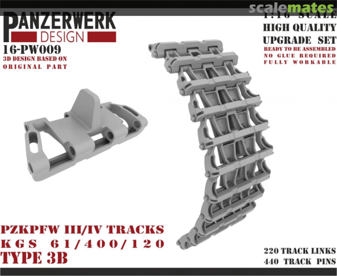 Boxart Panzer III/IV Type 3B Tracks 16-PW009 Panzerwerk design