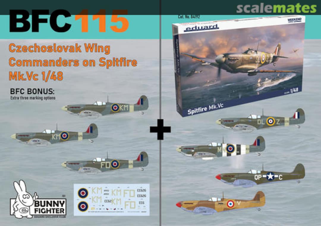 Boxart Czechoslovak Wing Commanders on Spitfire Mark Vc BFC115 Eduard