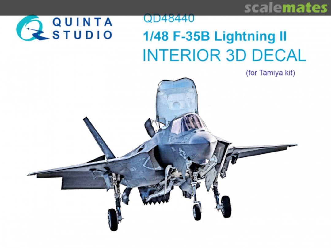 Boxart F-35B Lightning II interior 3D decals QD48440 Quinta Studio