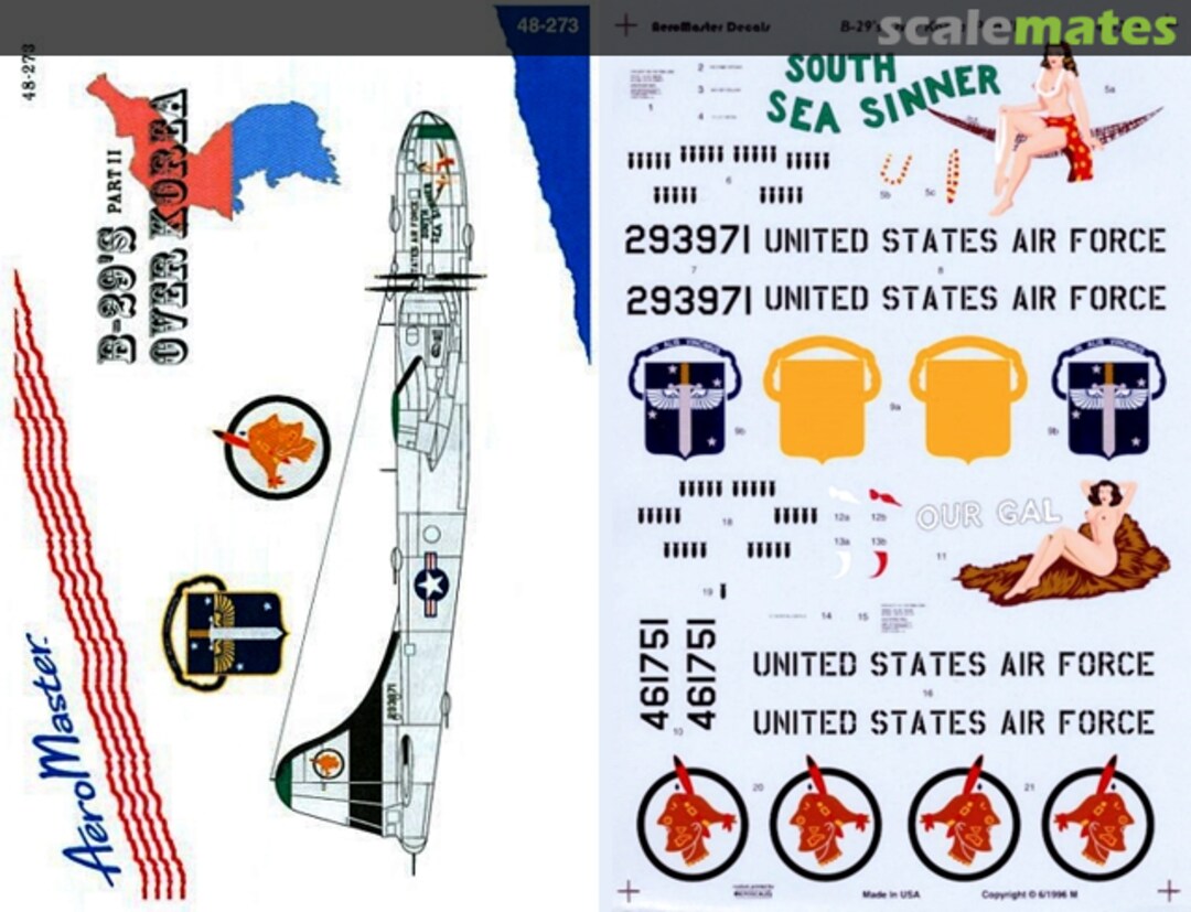 Boxart B-29's over Korea Part II 48-273 AeroMaster