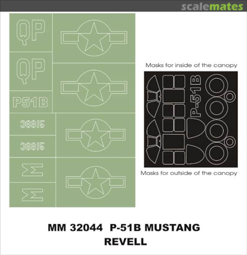 Boxart P-51B Mustang MM32044 Montex