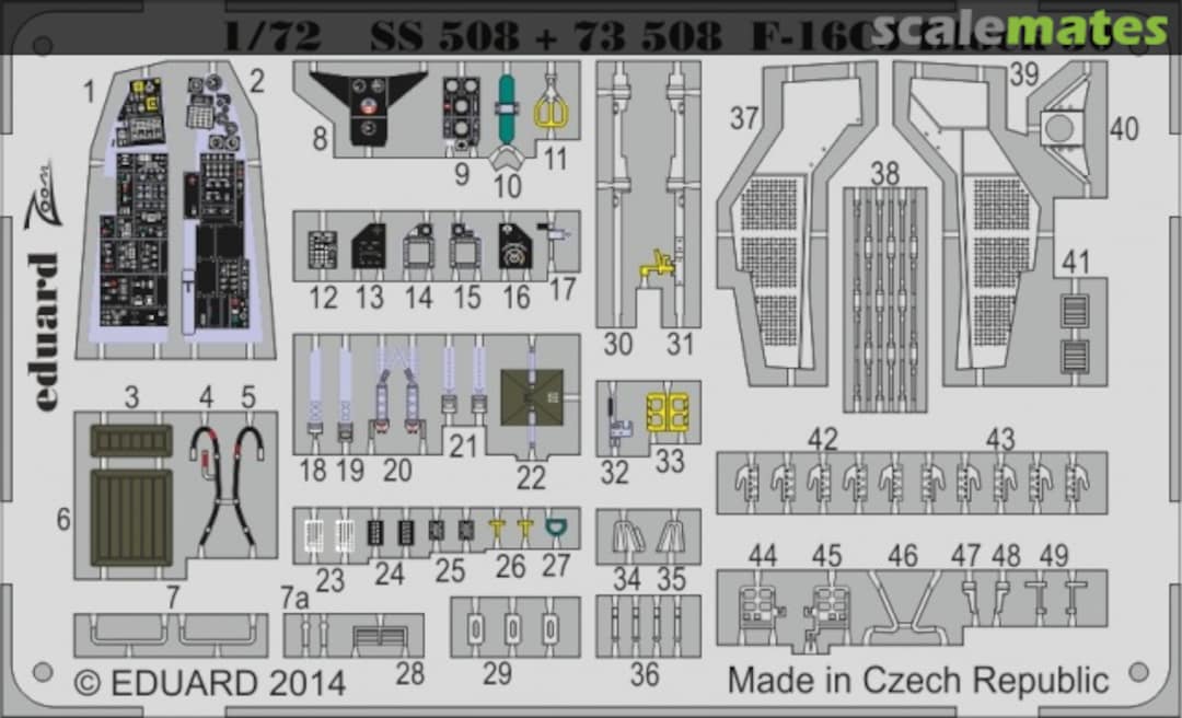 Boxart F-16CJ Block 50 SS508 Eduard