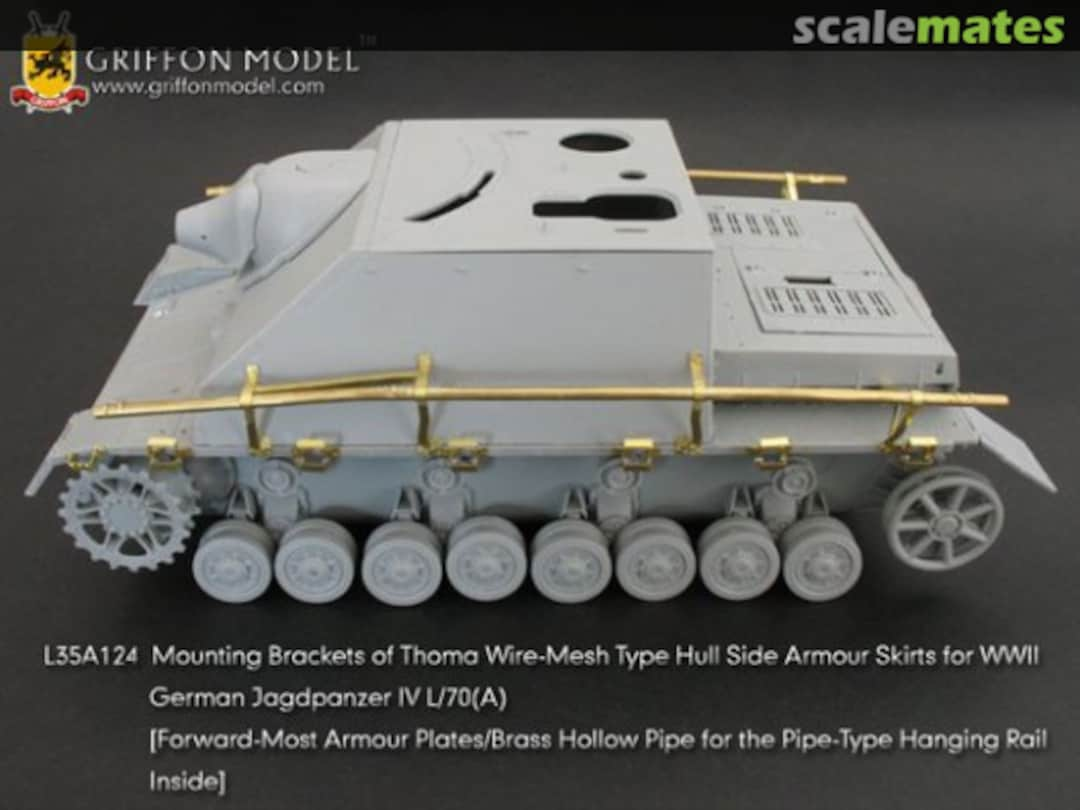 Boxart Jagdpanzer IV L/70(A), Mounting Brackets of Thoma Wire (Dragon 6689/6784) L35A124 Griffon Model