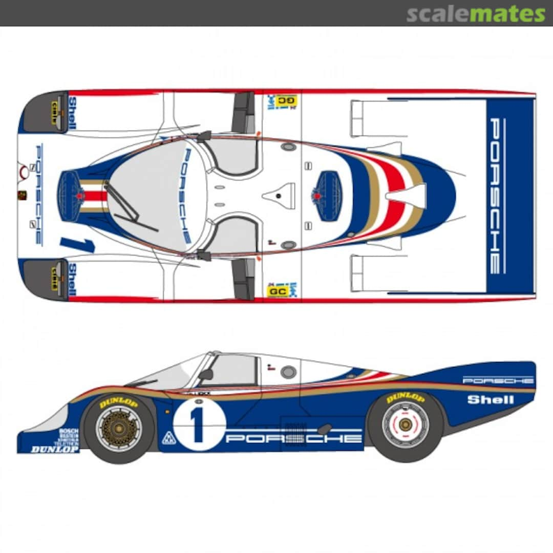 Boxart Porsche 956 #1/#2/#3 LE MANS 1982 SHK-D299 Shunko Models