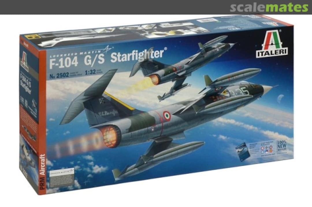 Boxart F-104 G/S Starfighter 2502 Italeri