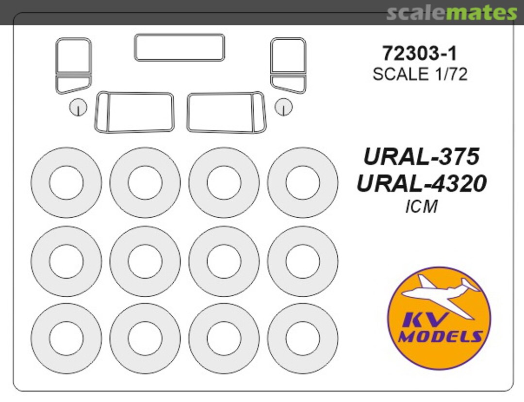 Boxart Ural-375 / Ural-4320 + wheels 72303-1 KV Models