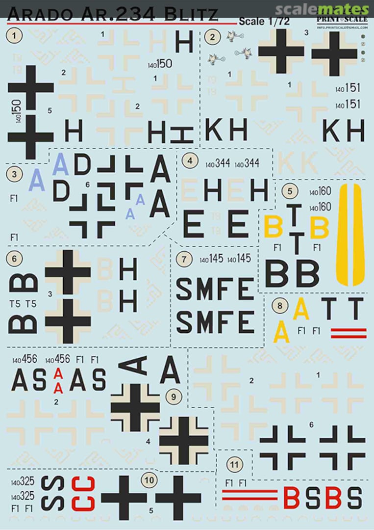 Boxart Arado Ar 234 Blitz 72-341 Print Scale