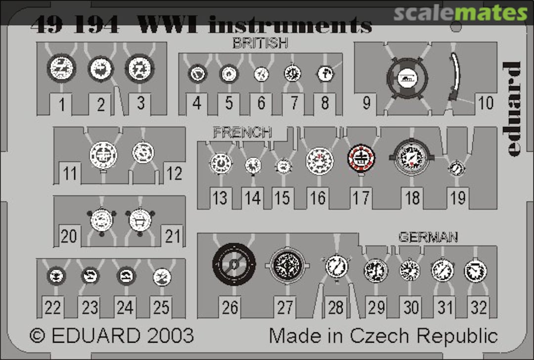 Boxart WWI Instruments 49194 Eduard