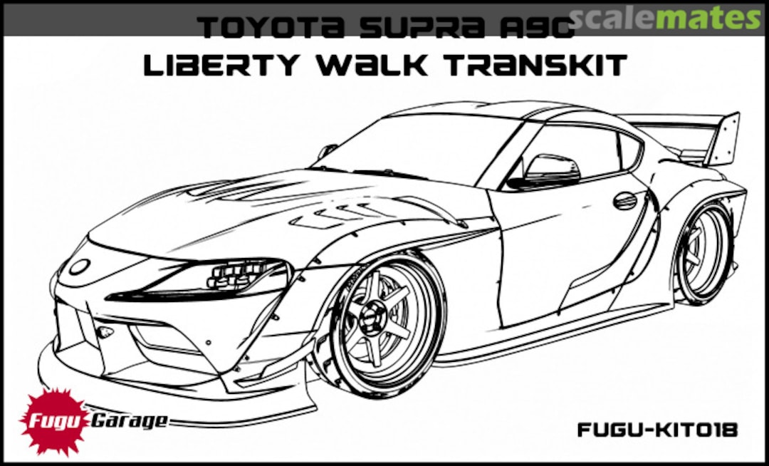 Boxart Toyota Supra A90 Liberty Walk Transkit FUGU-KIT018 Fugu Garage