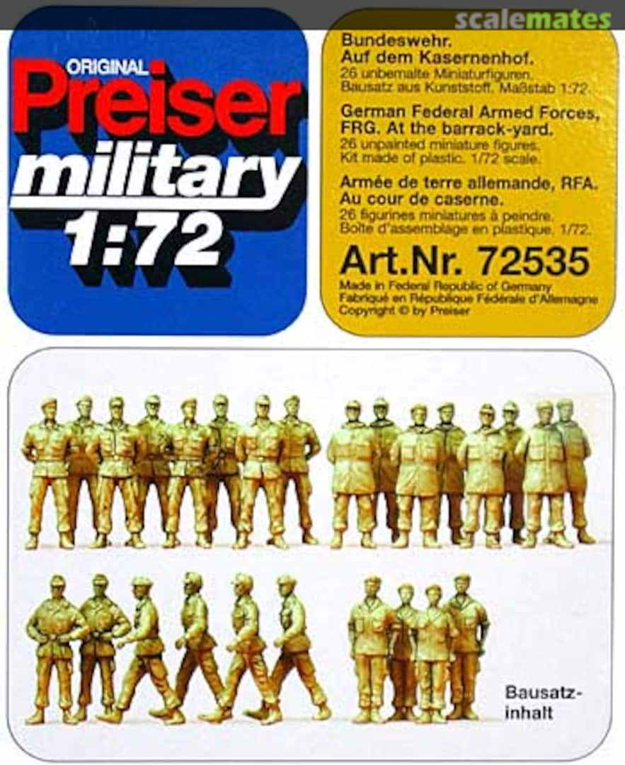 Boxart Bundeswehr auf dem Kasernenhof 72535 Preiser