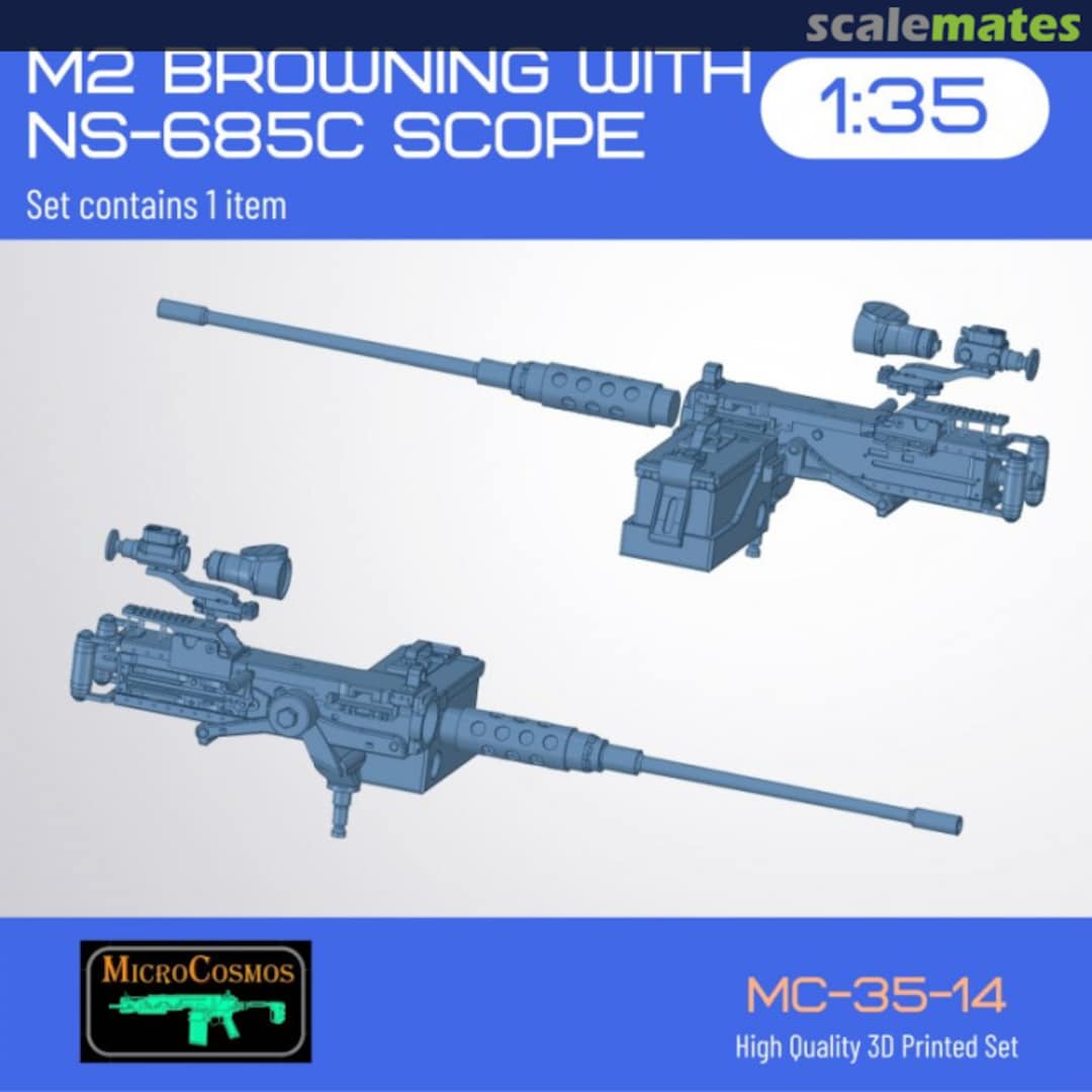 Boxart M2 Browning Machine Gun With NS-685C MC-35-14 3D MicroCosmos