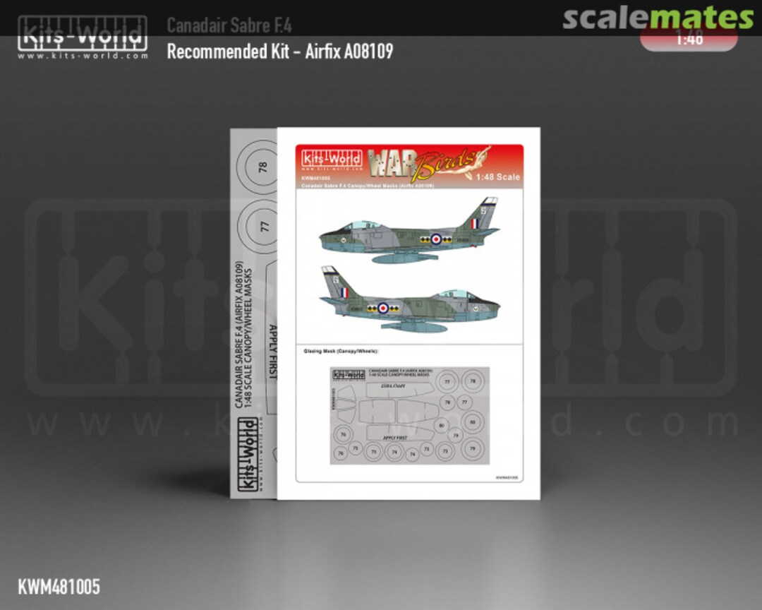 Boxart Canadair Sabre F.4 KWM481005 Kits-World