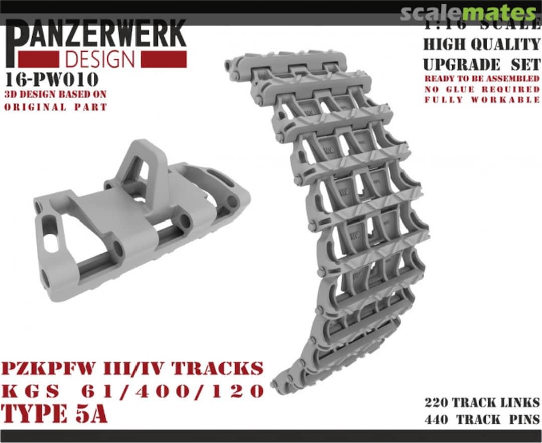 Boxart Panzer III/IV Type 5A Tracks 16-PW010 Panzerwerk design