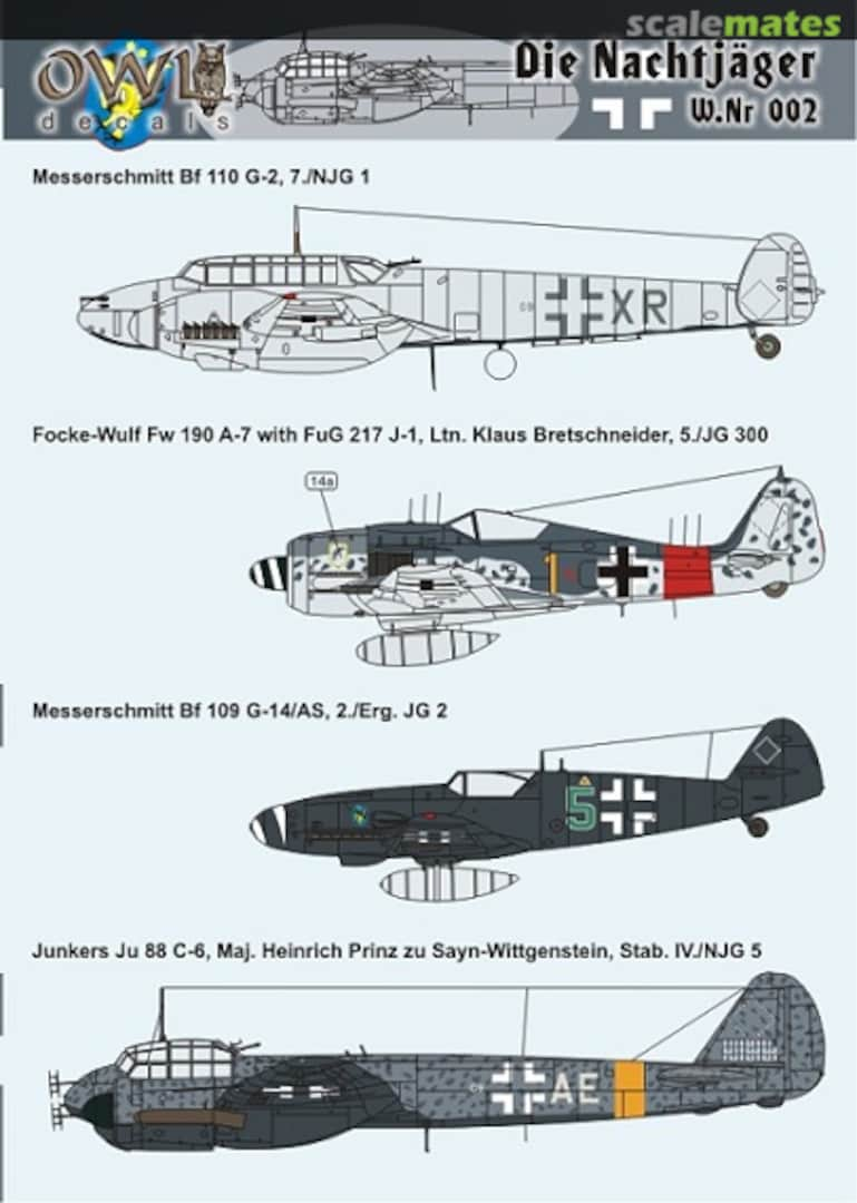 Boxart Die Nachtjäger W.Nr 002 48004 OWL