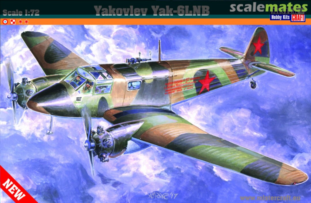 Boxart Yakovlev Yak-6LNB D-29 MisterCraft