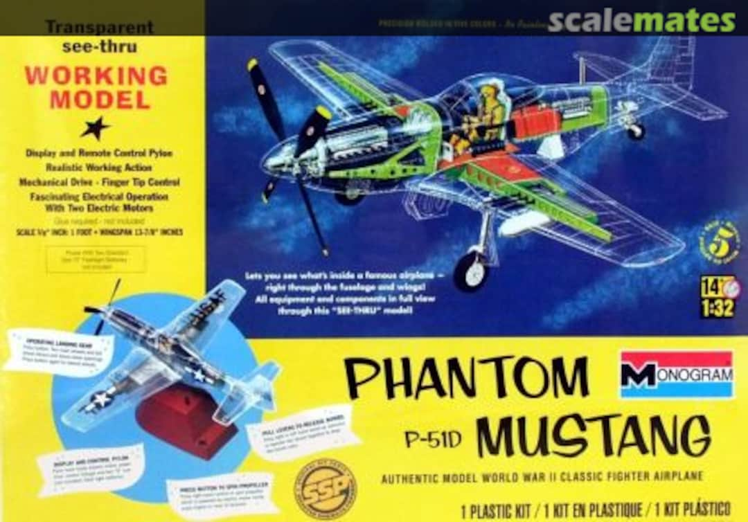 Boxart Phantom P-51D Mustang 85-0067 Monogram