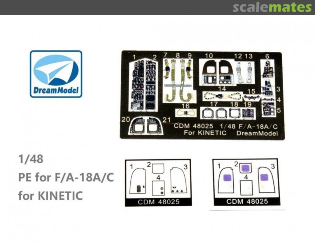 Boxart PE for F/A-18A/C CDM 48025 DreamModel