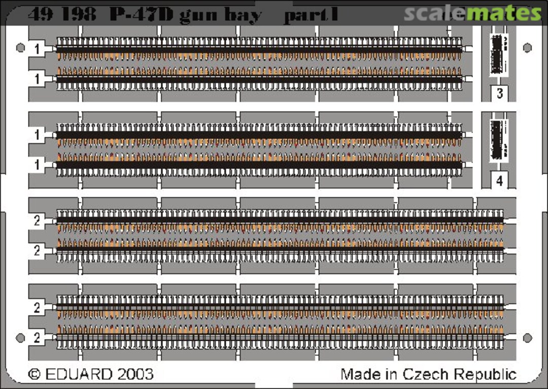 Boxart P-47D gun bay, part 1 49198 Eduard