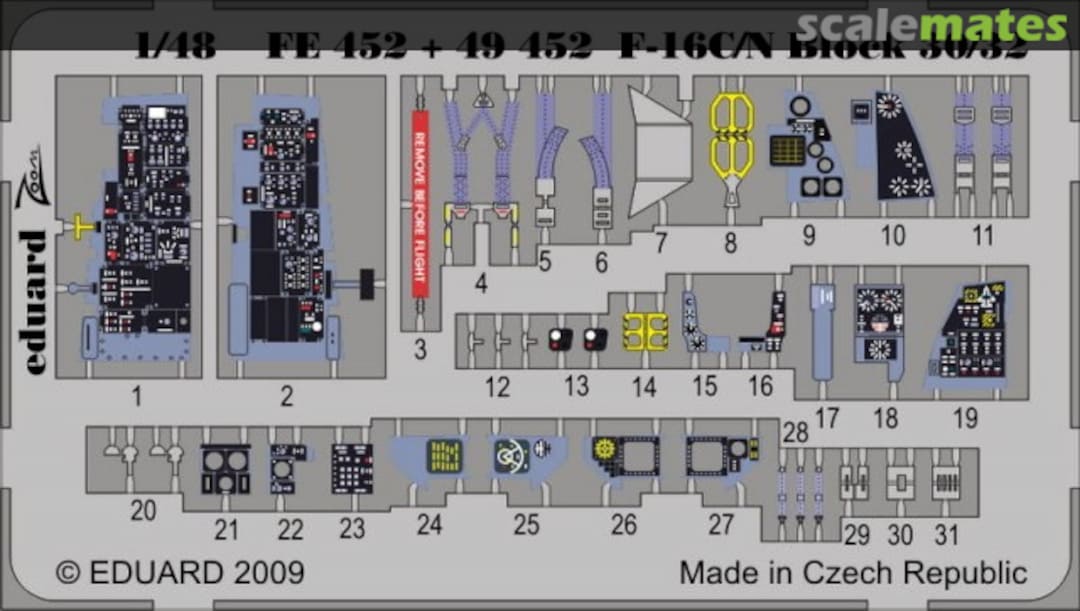 Boxart F-16C/N Block 30/32 S.A. FE452 Eduard