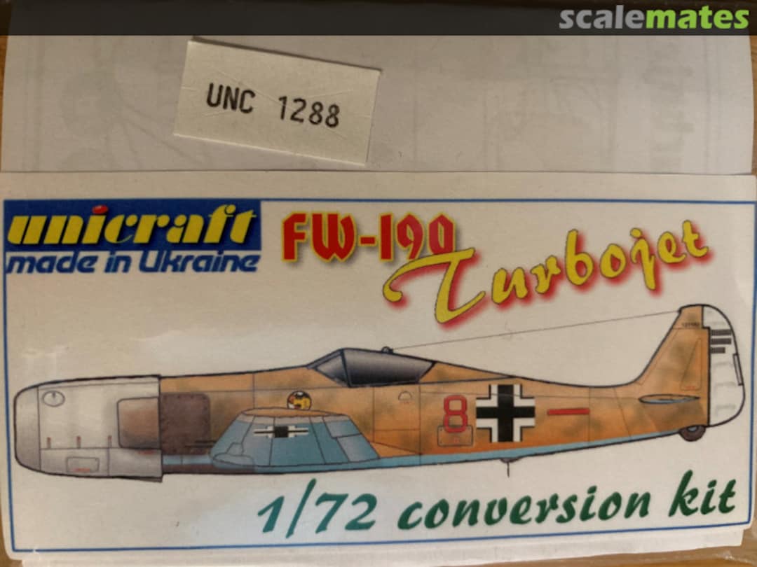 Boxart Fw 190 Turbojet 1288 Unicraft Models